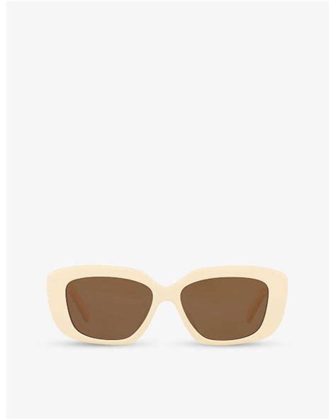 celine 40216|CELINE CL40216U Triomphe acetate rectangular.